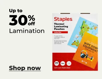 Shop now: lamination pouches up to 30% off