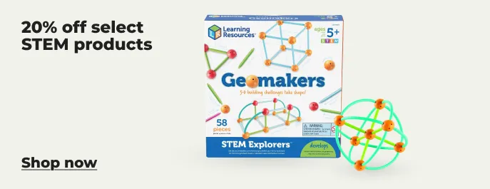 Image of STEM learning products up to 20% off