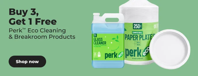 Shop now: buy 3 get 1 Perk Eco cleaning products