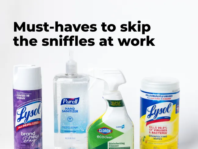 Image of sanitizing products