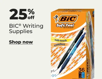 Shop now: 25% off BIC writing supplies