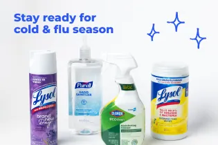 Image of sanitizing products