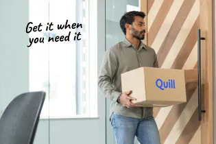Image of a man carrying a box