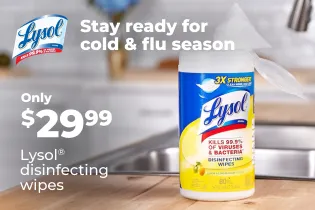 Image of disinfectant wipes