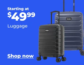 Starting at $49.99, luggage