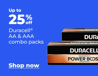 Up to 25% off Duracell AA & AAA combo packs