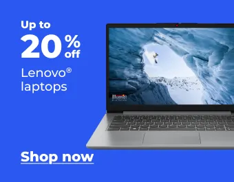 Up to 20% off Lenovo laptops