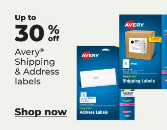 Image of Avery shipping labels