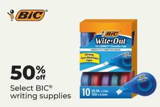 50% off select BIC supplies