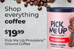 $19.99 Pick Me Up coffee