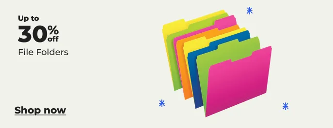 Image of file folders up to 35% off