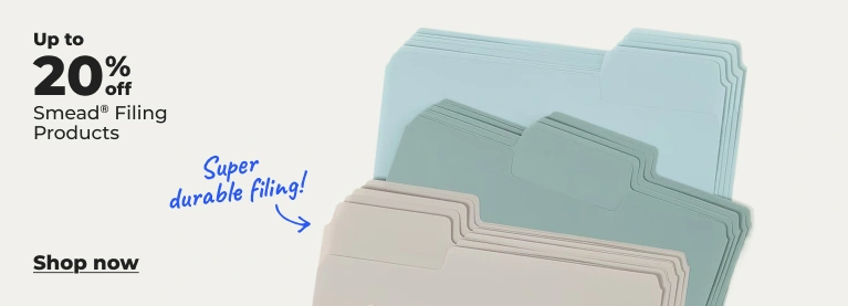 Shop now: 20% off Smead filing products