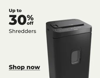 Up to 30% off shredders