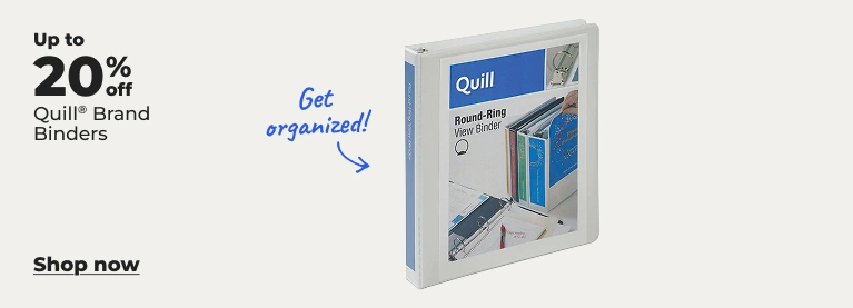 Shop now: up to 20% off Quill binders