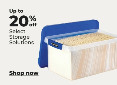 Shop now: Up to 20% off select storage solutions