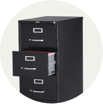 Image of filing cabinets