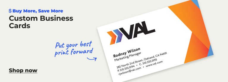 Shop custom business cards