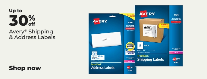 Image of avrey shipping labels