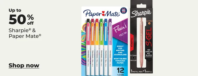 Up to 50% off Sharpie & Paper Mate