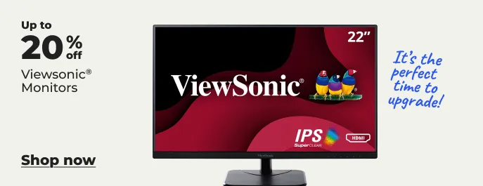 Up to 20% off ViewSonic monitors