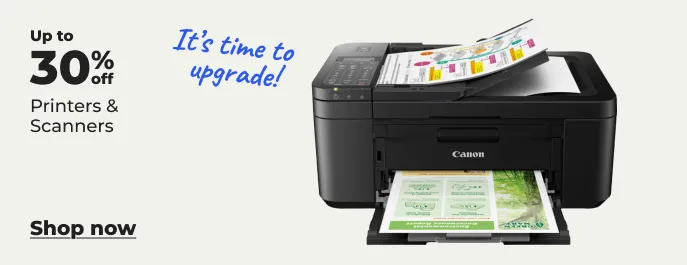Up to 30% off printers & scanners