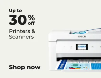 Up to 30% off printers and scanners