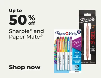 Up to 50% off sharpie and Paper Mate