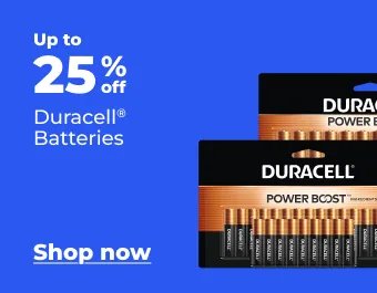 Up to 25% off Duracell batteries