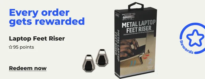 Redeem 95 points for Laptop feet riser