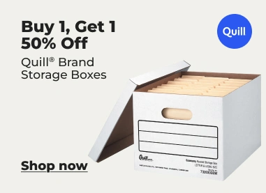 Shop now: Buy 1 get 1 50% Quill storage boxes