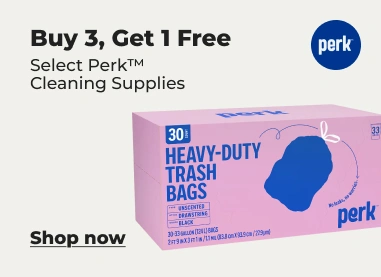 shop now: Buy 3 get 1 Perk cleaning supplies