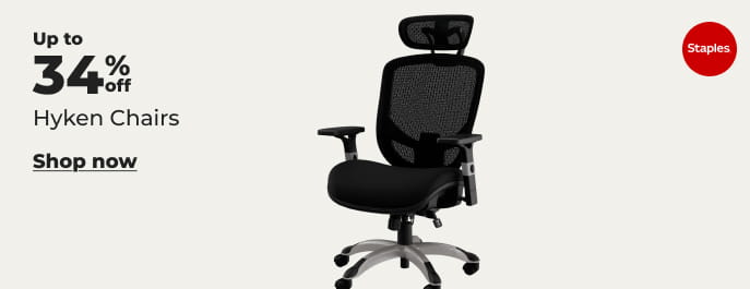 Up to 34% Hyken chairs