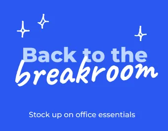 Back to the breakroom. Stock up on office essentials