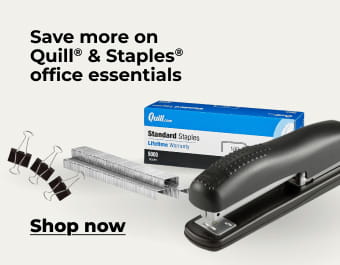 Save more on Quill & Staples office essentials