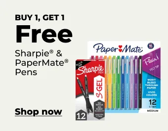 Buy 1, get 1 free Sharpie & PaperMate pens