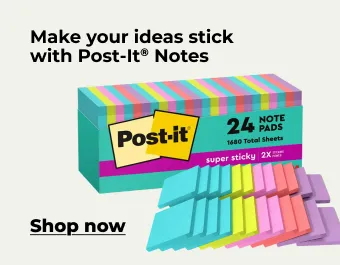 Make your ideas stick with Post-It Notes