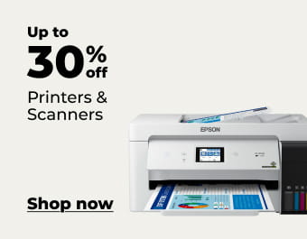 Up to 30% off printers & scanners