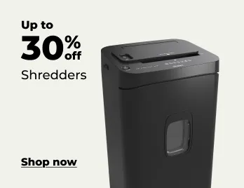 Up to 30% off shredders