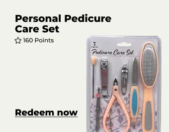 Get personal pedicure care set with 160 points