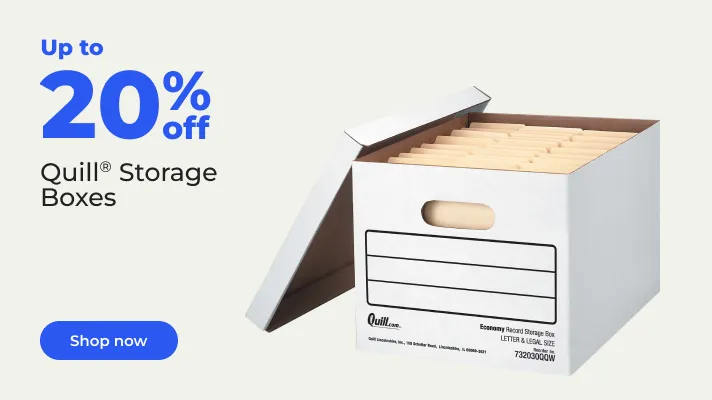 Up to 20% off Quill storage boxes