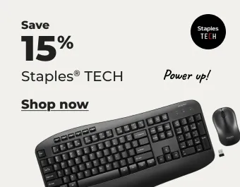 Save 15% Staples TECH