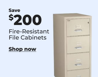 Save $200 fire resistant file cabinet