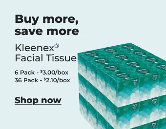 Buy more, save more on Kleenex facial tissue
