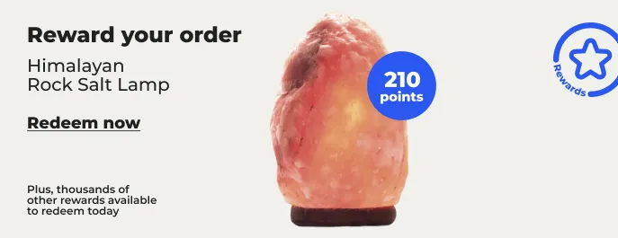 Redeem Now: Himalayan Rock Salt Lamp