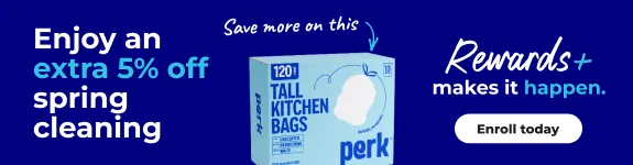 Banner image of rewards 5% off enroll today