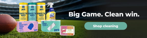 Image of cleaning products kit on a football field $39.99