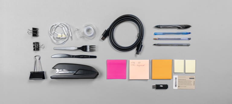 The Newbie drawer contents