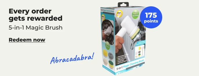 Redeem now: 5 in 1 magic brush with 175 pts