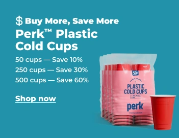 Shop now: Perk plastic cold cups