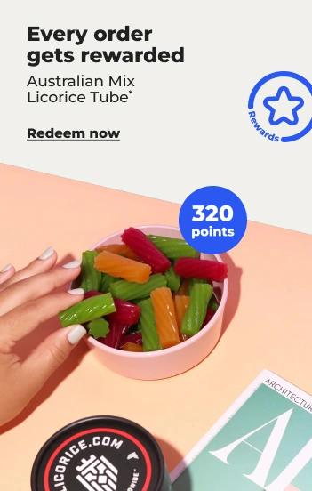 Redeem now:Australian mix licorice tube 320 points